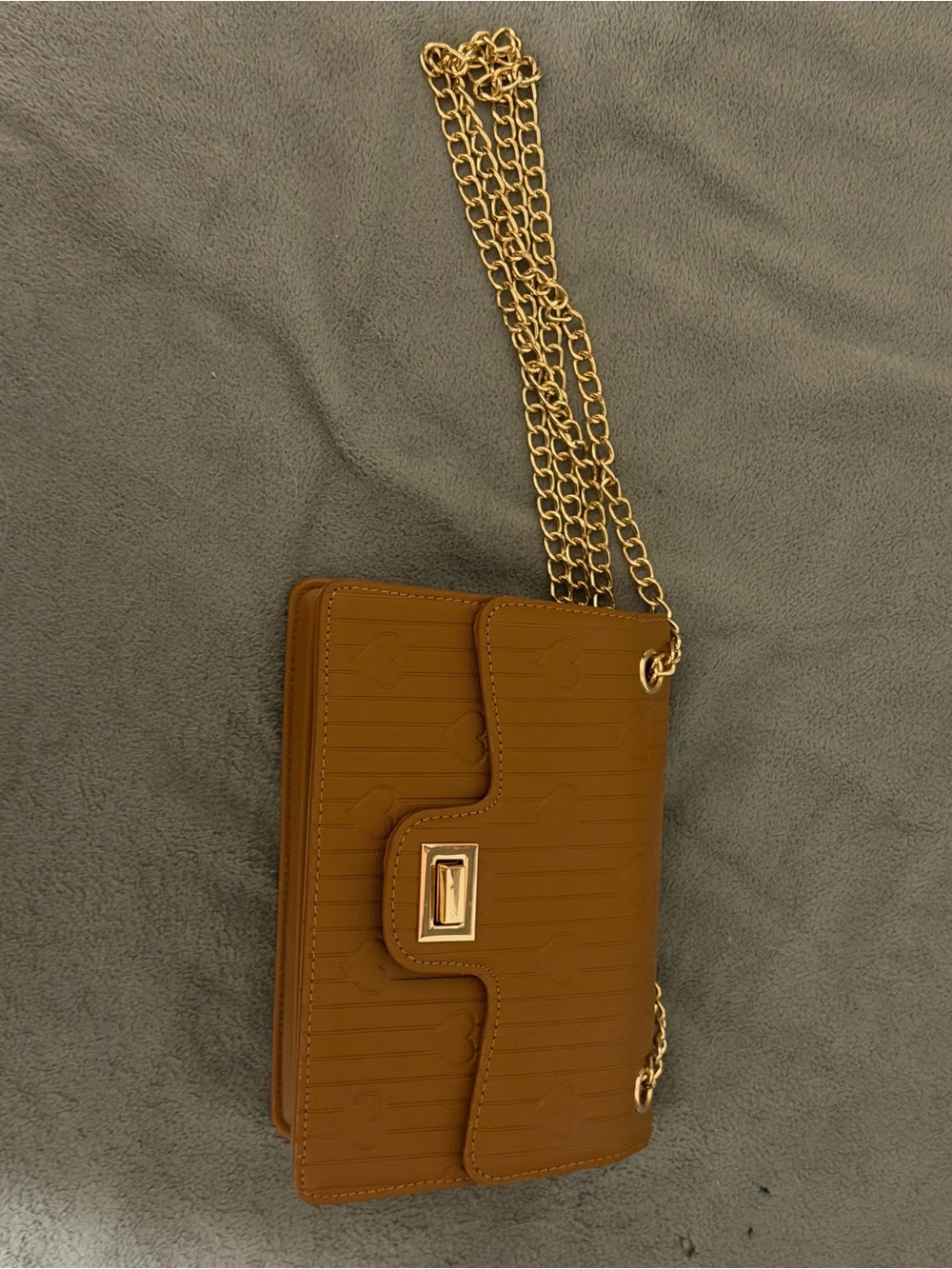 Women’s Brown bag with Gold Chain Shoulder Bag OR crossbody bag